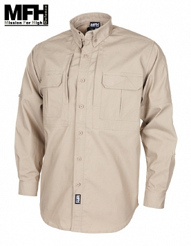 Koszula taktyczna Attack - teflon - długi rękaw - khaki