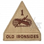 Naszywka - 1st Armored Division Old Ironsides - pustynna