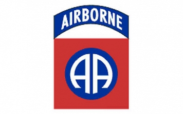 Flaga - 82nd Airborne Division - biała - 100x150cm