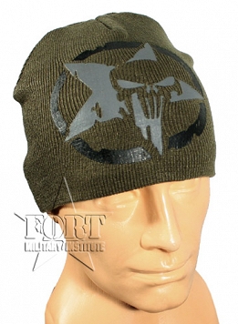 Czapka - Punisher - zielona