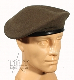 Beret tłoczony oliwkowy - nowy