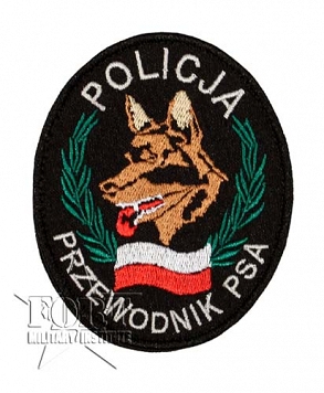 Naszywka - Przewodnik Psa, Policja - emblemat - naszywana