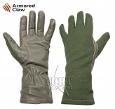 Rękawiczki taktyczne - Armored Claw Nomex - zielone