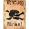 Achtung Minen ! - tabliczka - wzór 3