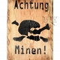 Achtung Minen ! - tabliczka - wzór 3