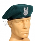 Beret polski - z orłem - zielony - nowy