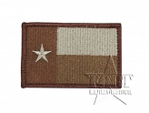 Naszywka - Flaga Texas - brązowa - lewa - na rzep