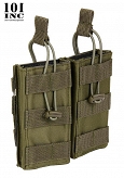 Ładownica M 4/M 16 - podwójna - otwarta - Molle - zielona