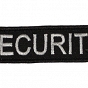 Naszywka SECURITY -  biała - 10 x 2,5 cm 