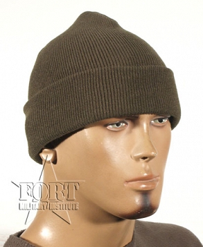 Czapka - docker cap - zielona - Fine knitted