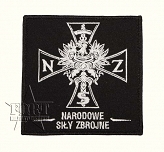 Naszywka NSZ - czarna