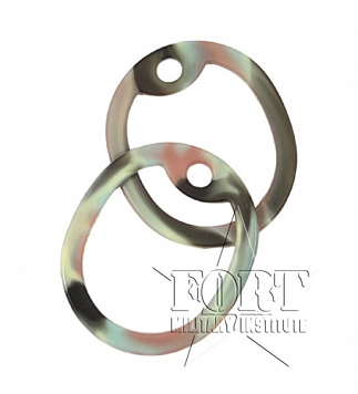 Gumki do nieśmiertelnika - Typ III - Camo silicone US Dog Tag Silencer