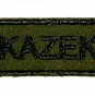 Naszywka z nazwiskiem - zielona - na rzep