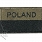 Naszywka - Flaga Polska + Poland, polowa - na rzep