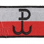 Naszywka - Flaga - Polska Walcząca (Kotwica)