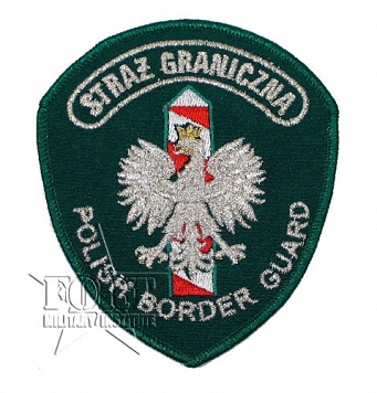 Naszywka - Straż Graniczna - Polish Border Guard - zielona